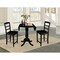 International Concepts Round 42 in Rd Pedestal Gathering Height Table, 2 Counter Height Stools, Black, 42 in W, 42 in L K46-42DPT-S402-2 - alternate 2